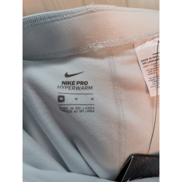 Nike Pro Hyperwarm White Leggings SIZE Medium Orig $70 854965-043 - Picture 9 of 11